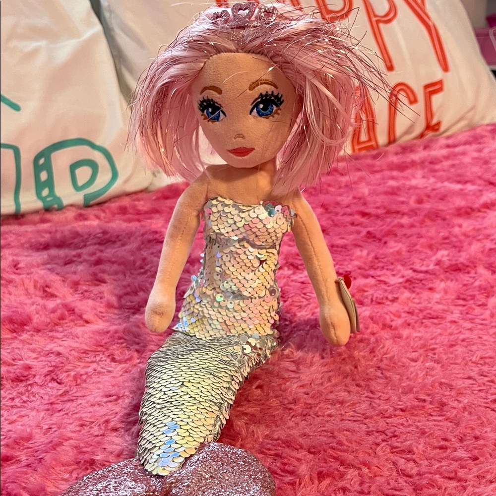 Ty Sea Sequins Mermaid Doll Cora